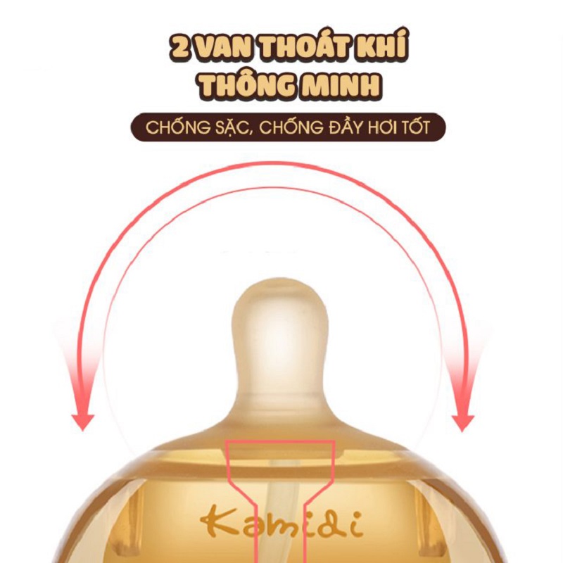 Bình sữa Kamidi PPSU 210ml - Ảnh 2