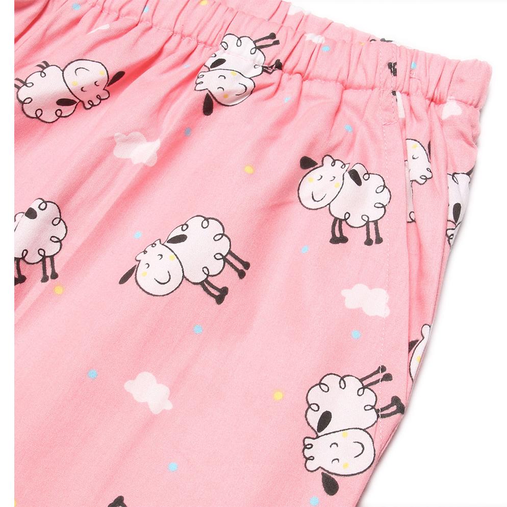 Bộ dài tay cho mẹ sau sinh Bibo's cừu hồng - Ảnh 4