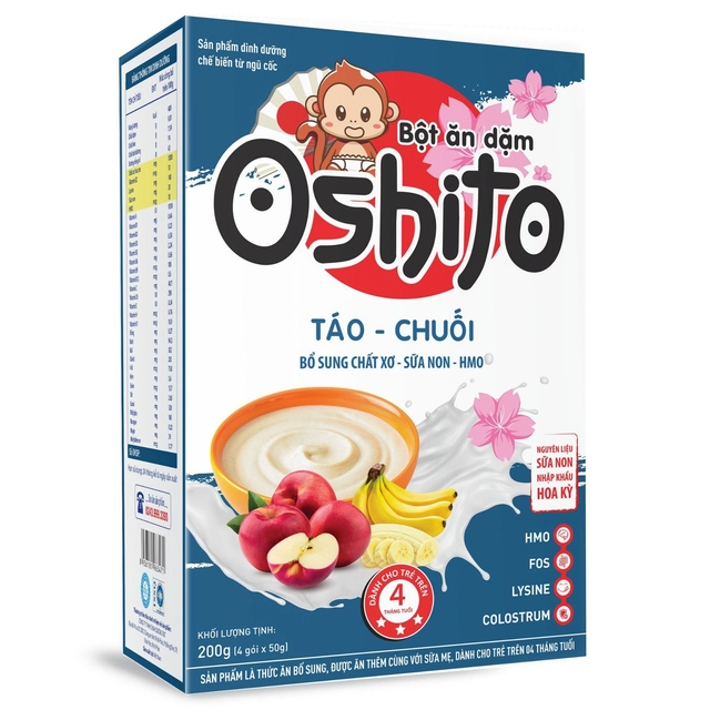Bột ăn dặm Oshito 4x50g - Ảnh 7