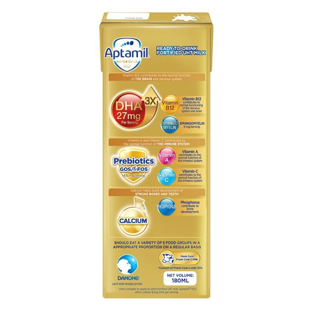 Sữa pha sẵn Aptamil Super Gold Kid 3x180ml - Ảnh 2