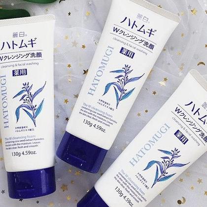 Sữa rửa mặt trắng da Hatomugi Nhật Bản - Ảnh 3